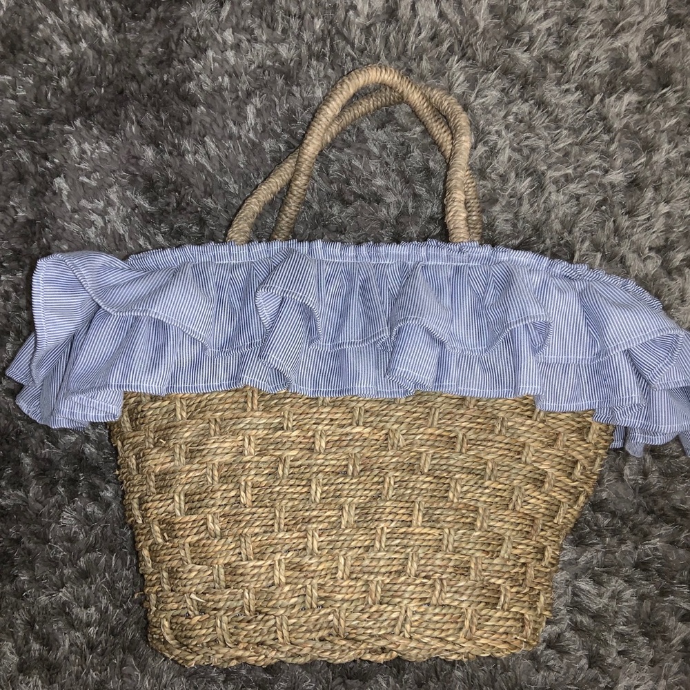 Brown and Blue tote
